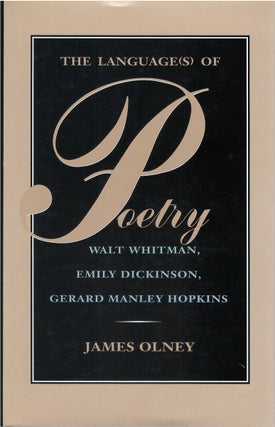 Item #00081283 The Language(s) of Poetry: Walt Whitman, Emily Dickinson, Gerard Manley Hopkins....