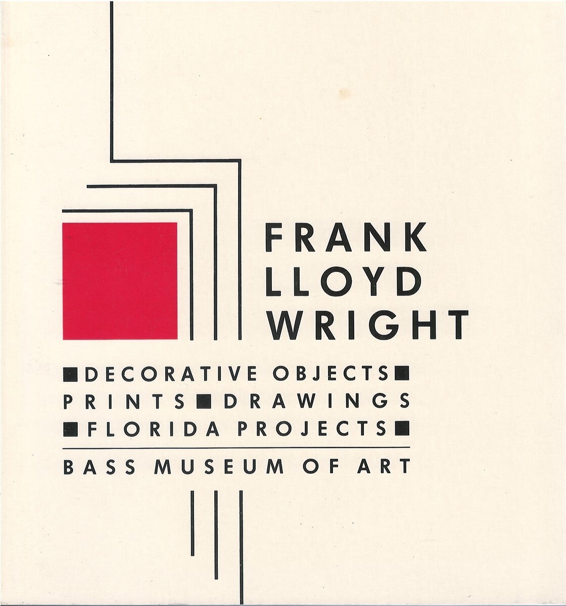 Frank Lloyd Wright: Decorative Objects, Prints, Drawings, Florida