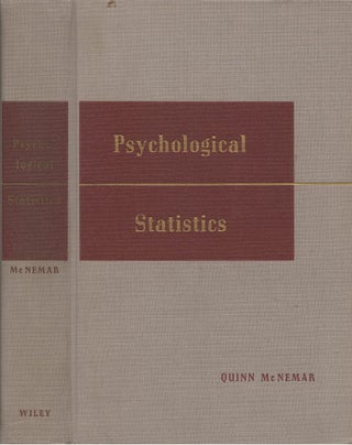 Item #00082515 Psychological Statistics. Quinn McNemar