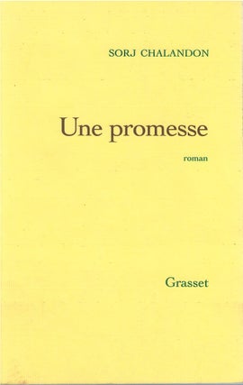 Item #00082920 Une promesse. Sorj Chalandon