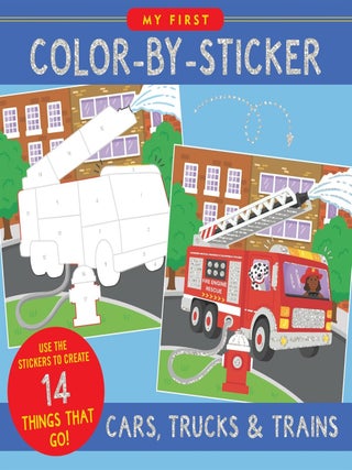 Item #00083626 My First Color-by-Sticker Book: Cars, Trucks, & Trains
