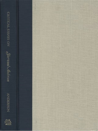 Item #00084892 Critical Essays on Sherwood Anderson. David D. Anderson