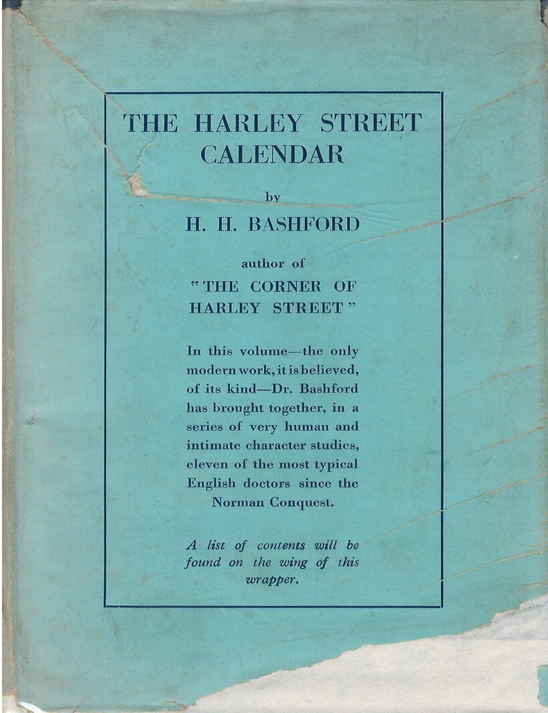 Item #00085347 The Harley Street Calendar. H. H. Bashford.