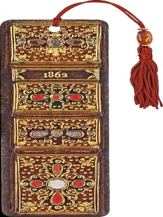 Item #00090189 Antique Book Bookmark - Beaded Bookmark