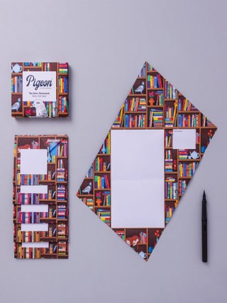 Bookstore Pigeons - Folding Letter Stationery