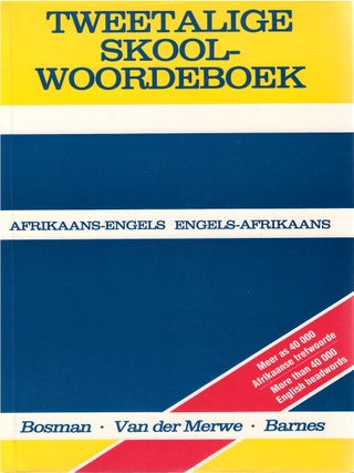 Item #00090624 Tweetalige Skool-woordeboek Afrikaans-Engels / Engels-Afrikaans. D. B. Bosman, I....