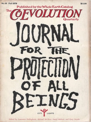 Item #00091506 Coevolution Quarterly. No. 19 - Fall 1978. Stewart Brand, Lawrence Ferlinghetti,...