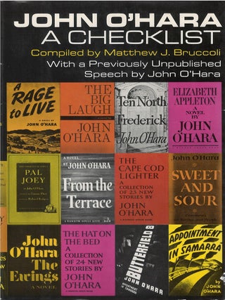 Item #00091728 John O'Hara Checklist. Matthew J. Bruccoli
