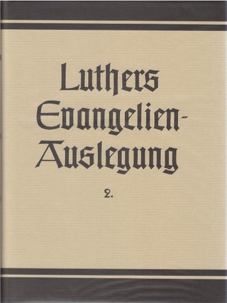 Item #00092063 D. Martin Luthers Evangelien Auslegung. Teil 2, Das Matthäus-Evangelium (Kap....