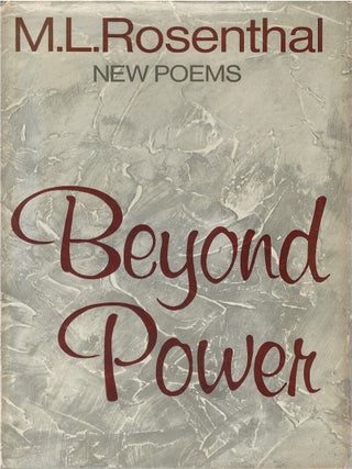 Beyond Power: New Poems