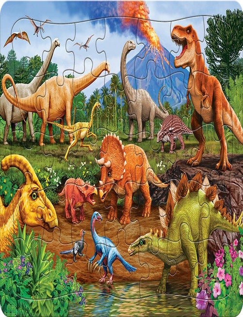 Item #00092625 Triceratops and Friends (Tray Puzzle)