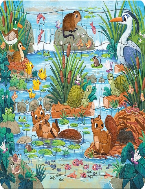 Item #00092627 Pond Scene (Tray Puzzle)