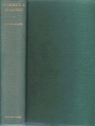Item #00092998 Mathematical Economics. R. G. D. Allen