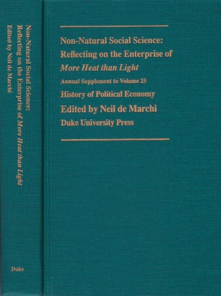 Item #00093074 Non-Natural Social Science: Reflecting on the Enterprise of More Heat That Light...