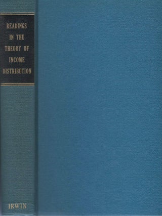 Readings in the Theory of Income Distribution
