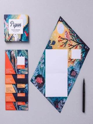 Harvest Moon Pigeons - Folding Letter Stationery