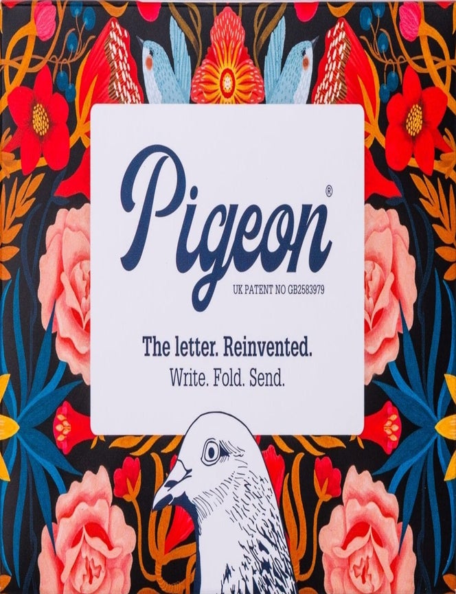 Item #00093220 Bright & Beautiful Pigeons - Folding Letter Stationery