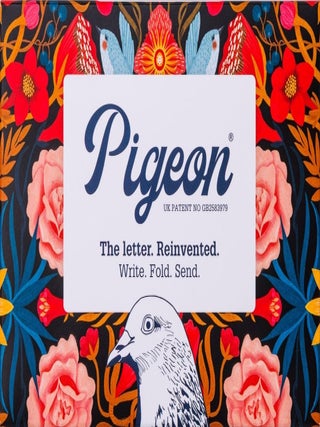 Item #00093220 Bright & Beautiful Pigeons - Folding Letter Stationery