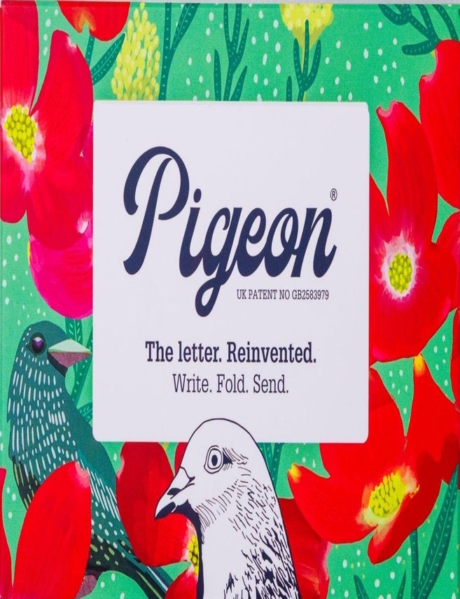Item #00093246 Dusk to Dawn Pigeons - Folding Letter Stationery