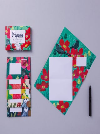 Dusk to Dawn Pigeons - Folding Letter Stationery
