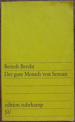 Item #024403 Der gute Mensch von Sezuan. Bertolt Brecht