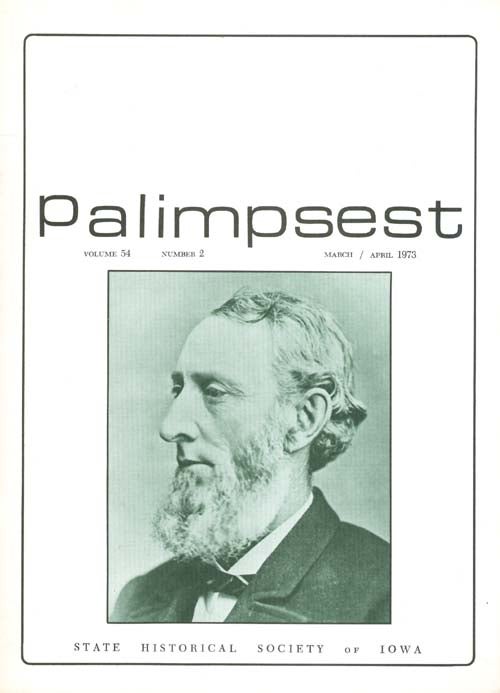 Item #028523 The Palimpsest - Volume 54 Number 2 - March-April 1973. L. Edward Purcell.