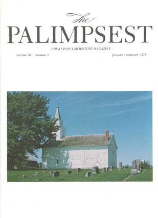 Item #028525 The Palimpsest - Volume 59 Number 1 - January/February 1978. L. Edward Purcell