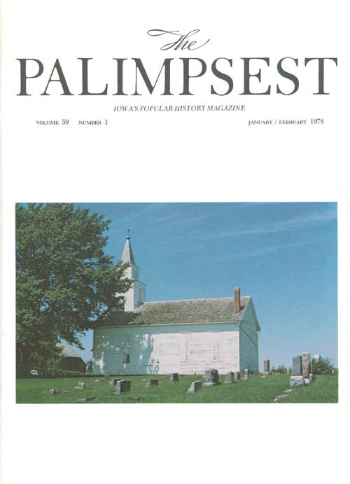 Item #028525 The Palimpsest - Volume 59 Number 1 - January/February 1978. L. Edward Purcell.