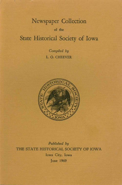 Item #029473 Newspaper Collection of the State Historical Society of Iowa. L. O. Cheever.