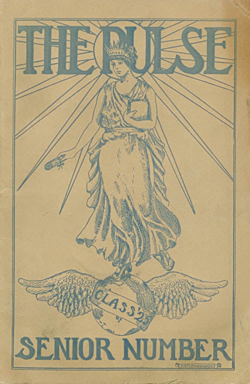 Item #030959 The Pulse - Volume XXV, Number 4 - April 1925 (Washington High School - Cedar Rapids Iowa). H. M. Ainsworth, Bob Gates, Lulu Reed.