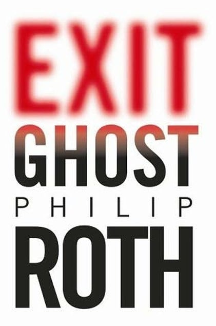 Item #036185 Exit Ghost. Philip Roth.