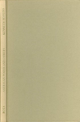 Item #036859 American Poems and others. Kenneth Hopkins