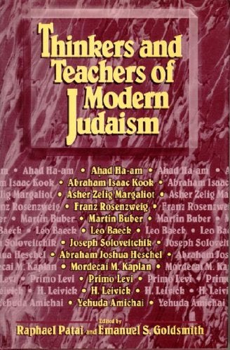Item #037312 Thinkers and Teachers of Modern Judaism. Raphael Patai, Emanuel S. Goldsmith.