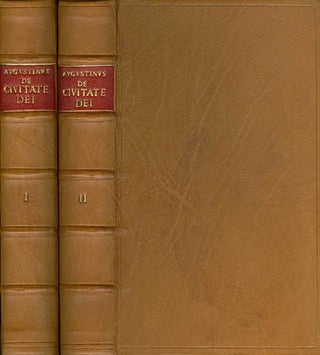 Item #039686 De Civitate Dei - Libri XXII (Complete in Two Volumes). Aurelius Augustinus,...