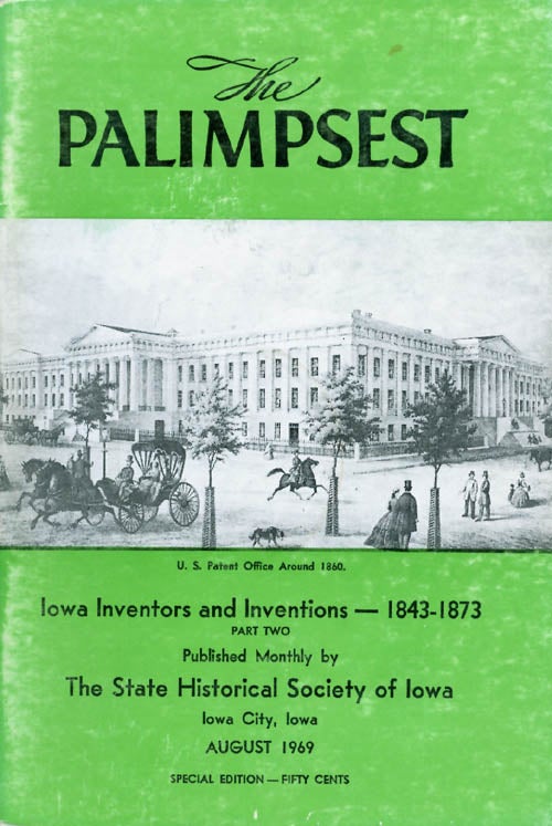 Item #042394 The Palimpsest - Volume 50 Number 8 - August 1969. William J. Petersen.
