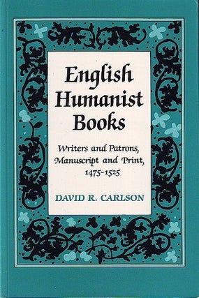 Item #043724 English Humanist Books. David R. Carlson