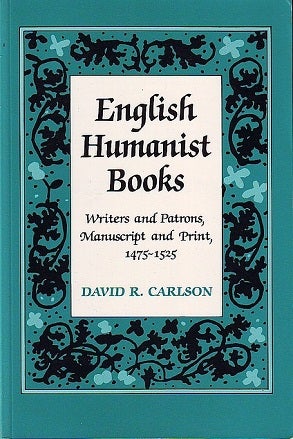 Item #043724 English Humanist Books. David R. Carlson.