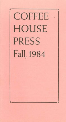 Item #044189 Coffee House Press Fall, 1984. Allan Kornblum, Cinda Kornblum