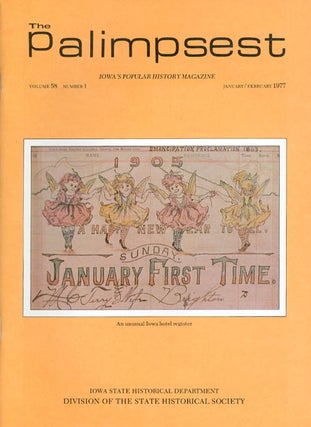 Item #044495 The Palimpsest - Volume 58 Number 1 - January/February 1977. L. Edward Purcell