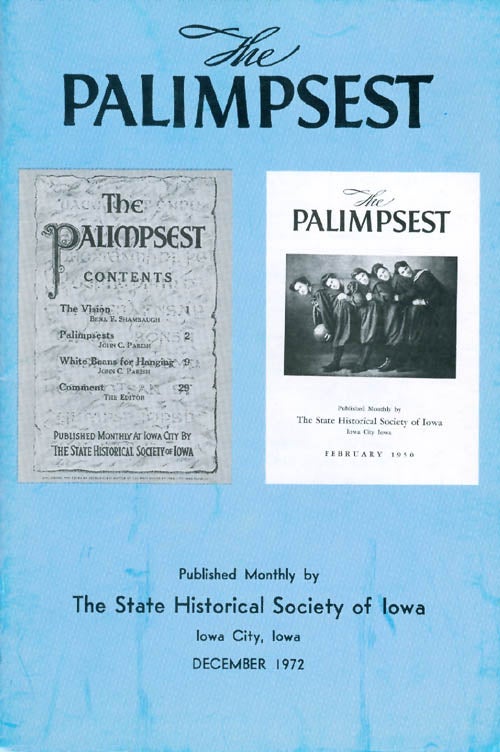 Item #044612 The Palimpsest - Volume 53 Number 12 - December 1972. Peter T. Harstad, L. Edward Purcell.