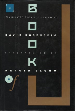 Item #047162 The Book of J. David Rosenberg, Harold Bloom
