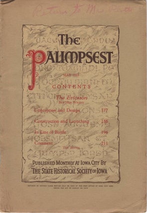 Item #051859 The Palimpsest - Volume 14 Number 5 - May 1933. John Ely Briggs