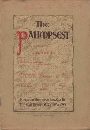 Item #052507 The Palimpsest - Volume 14 Number 7 - July 1933. John Ely Briggs