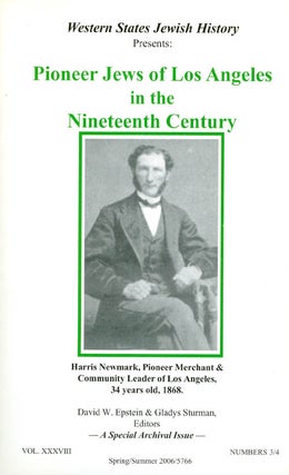 Item #055112 Pioneer Jews of Los Angeles in the Nineteenth Century (Western States Jewish History...