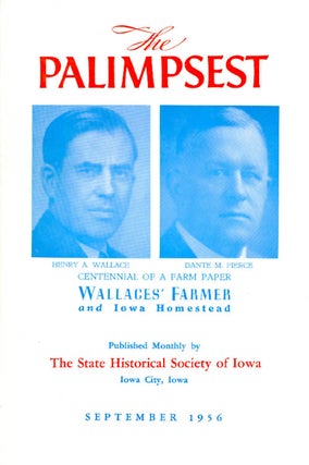 Item #056757 The Palimpsest - Volume 37 Number 9 - September 1956. William J. Petersen