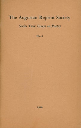 Item #056985 Series Two: Essays On Poetry No. 4: A Full Enquiry into the True Nature of Pastoral...