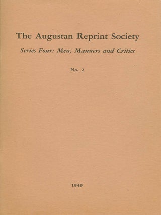Item #056987 Series Four: Men, Manners and Critics, No. 2: "Of Genius", in The Occasional Paper,...