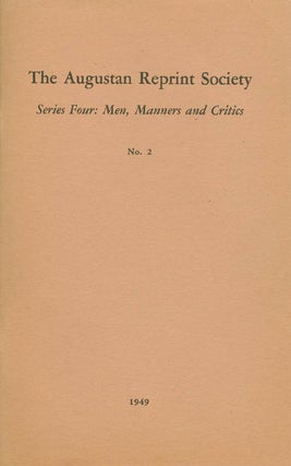 Item #056987 Series Four: Men, Manners and Critics, No. 2: "Of Genius", in The Occasional Paper,...