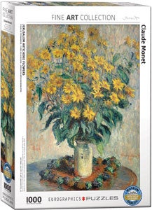 Item #057043 Jerusalem Artichoke Flowers. Claude Monet