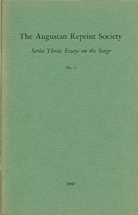 Item #057179 Series Three: Essays on the Stage, No. 2: Representation of the Impiety and...